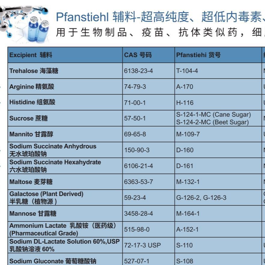美国Pfanstiehl海藻糖T-104-4