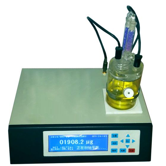 实验室原油酒精水分测定仪   甲醇卡式水份仪