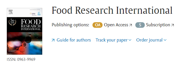 【热刊周评】审稿周期短、影响因子6.5分、中科院1区的食品方向Top期刊，快来了解一下