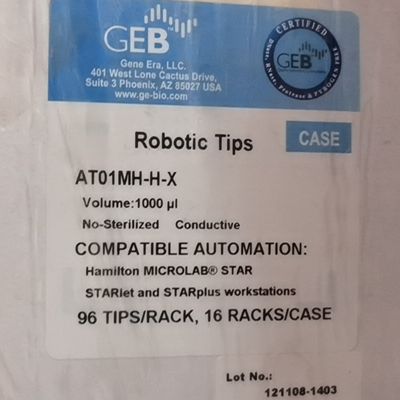 Robotic Tips AT01MH-H-X 1000ul透明自动化导电吸头