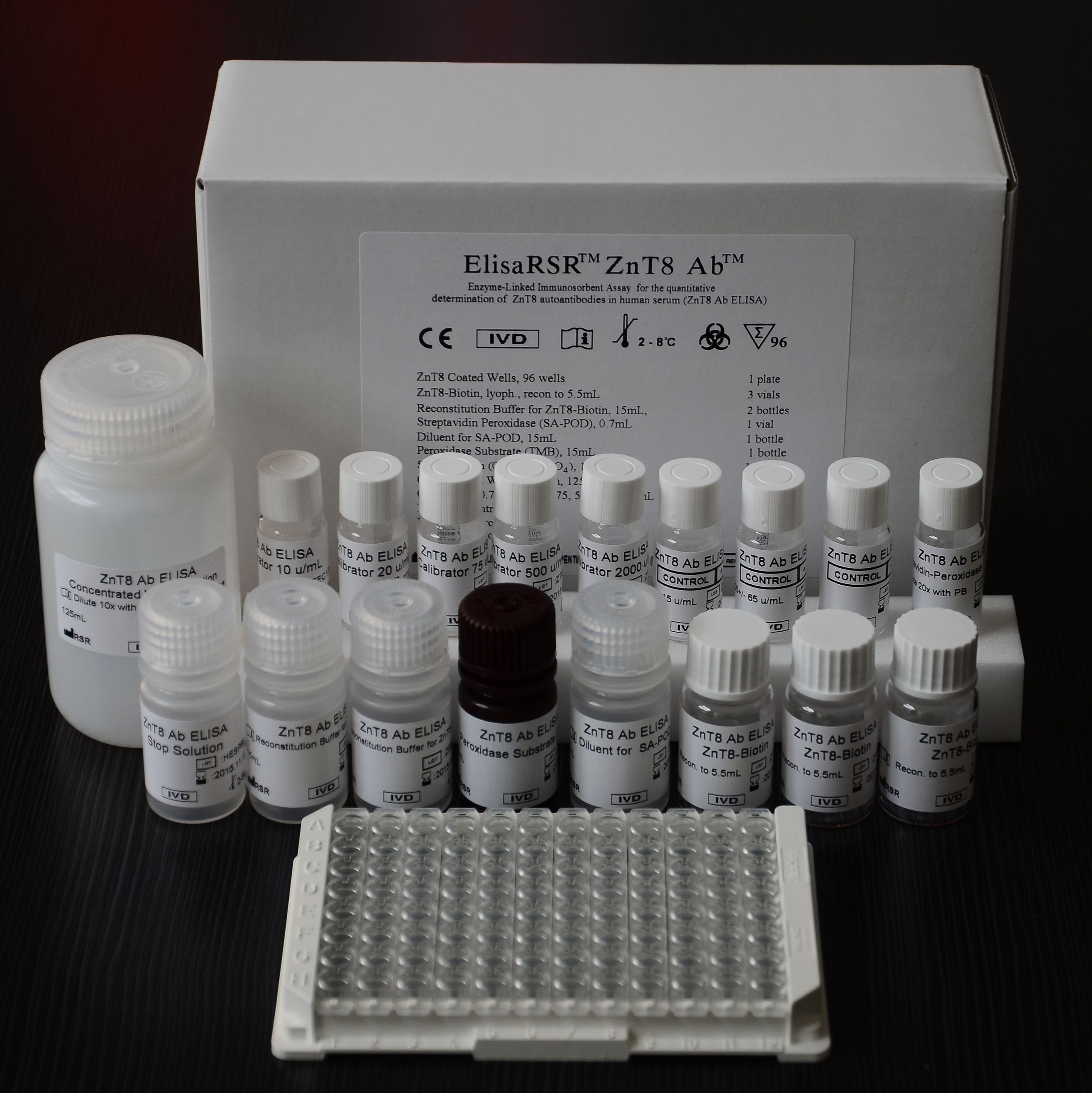 锌转运体8抗体(ZnT8 Ab) ELISA检测试剂盒 