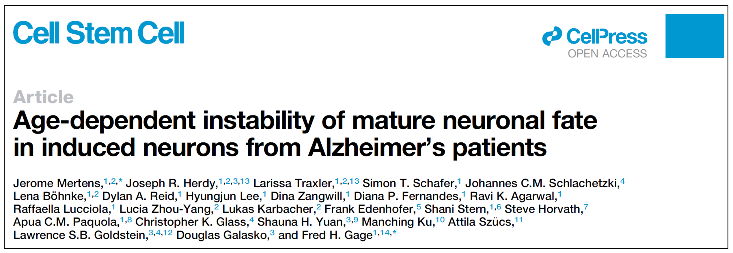 《Cell Stem Cell》：全自动Digital Western助力阿尔兹海默症干细胞研究