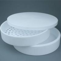  Teflon 特富龙PTFE聚四氟乙烯筛子直径20cm孔径9.5mm特氟龙筛网标准土壤筛可定