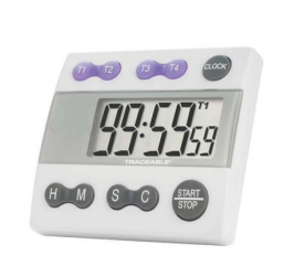 Traceable®分析测量爆款温湿度计【带时钟】定时器-单