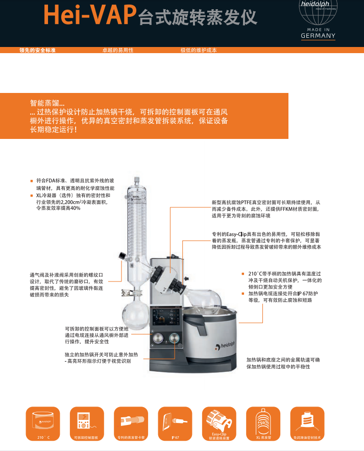 HEIDOLPH 海道尔夫Hei-VAP台式旋转蒸发仪