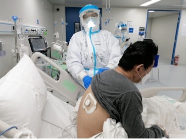 上海市第一人民医院支援雷神山医疗队率先使用 5 G 无线听诊设备