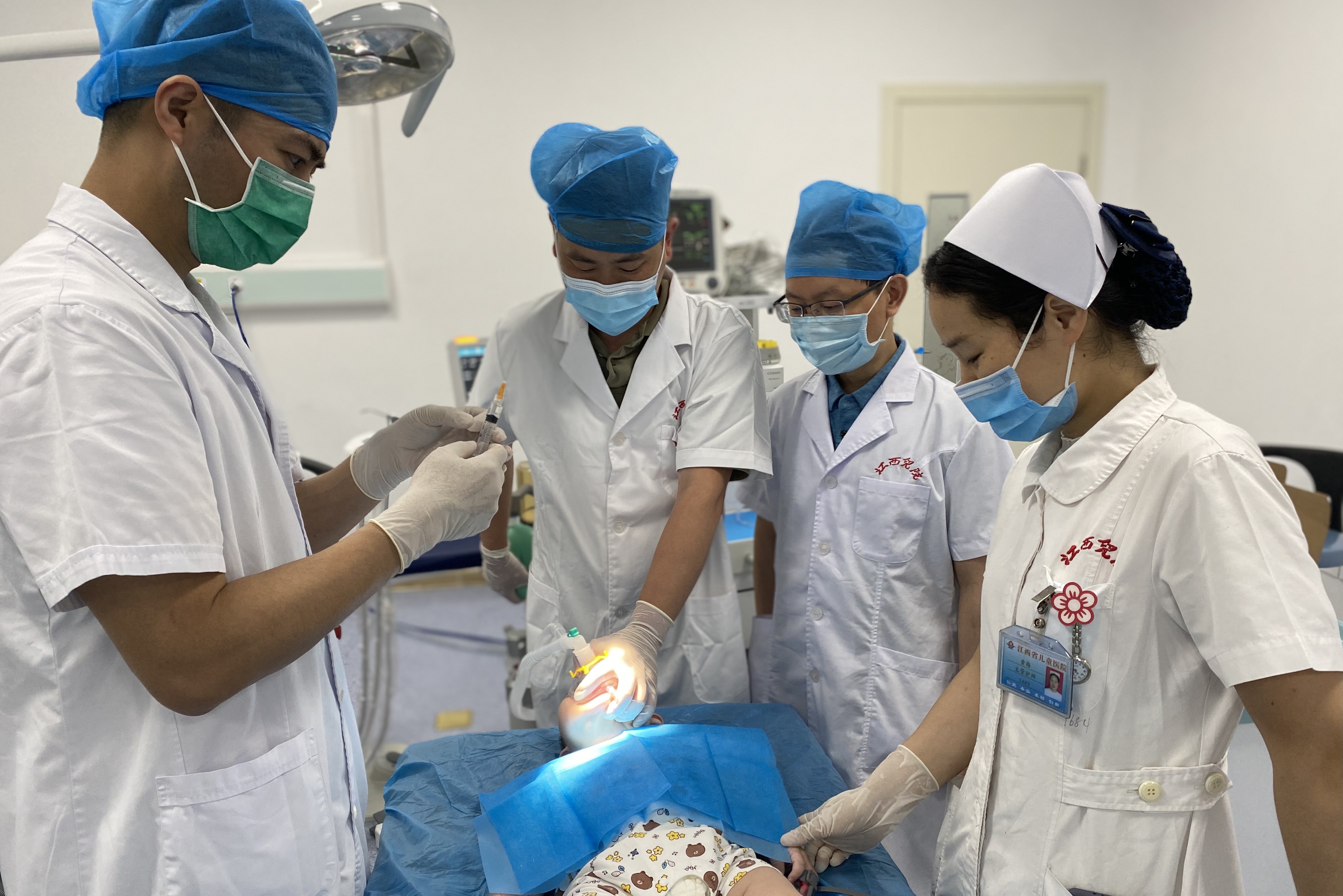 江西省儿童医院首次在红谷滩院区开展门诊舒适化治疗