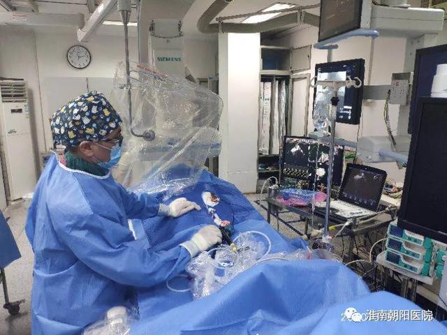 淮南朝阳医院成功完成首例心腔内超声 (ICE) 指导下房颤射频消融手术
