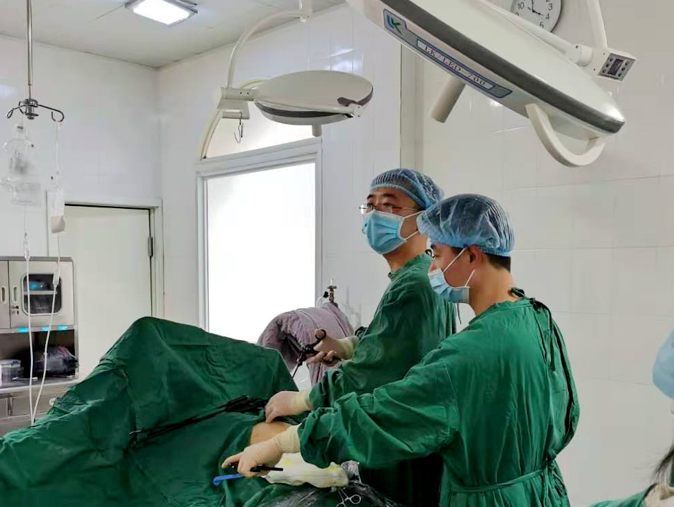 成都市新津区人民医院帮扶医共体成员单位兴义镇中心卫生院成功开展首例腹腔镜下阑尾切除术