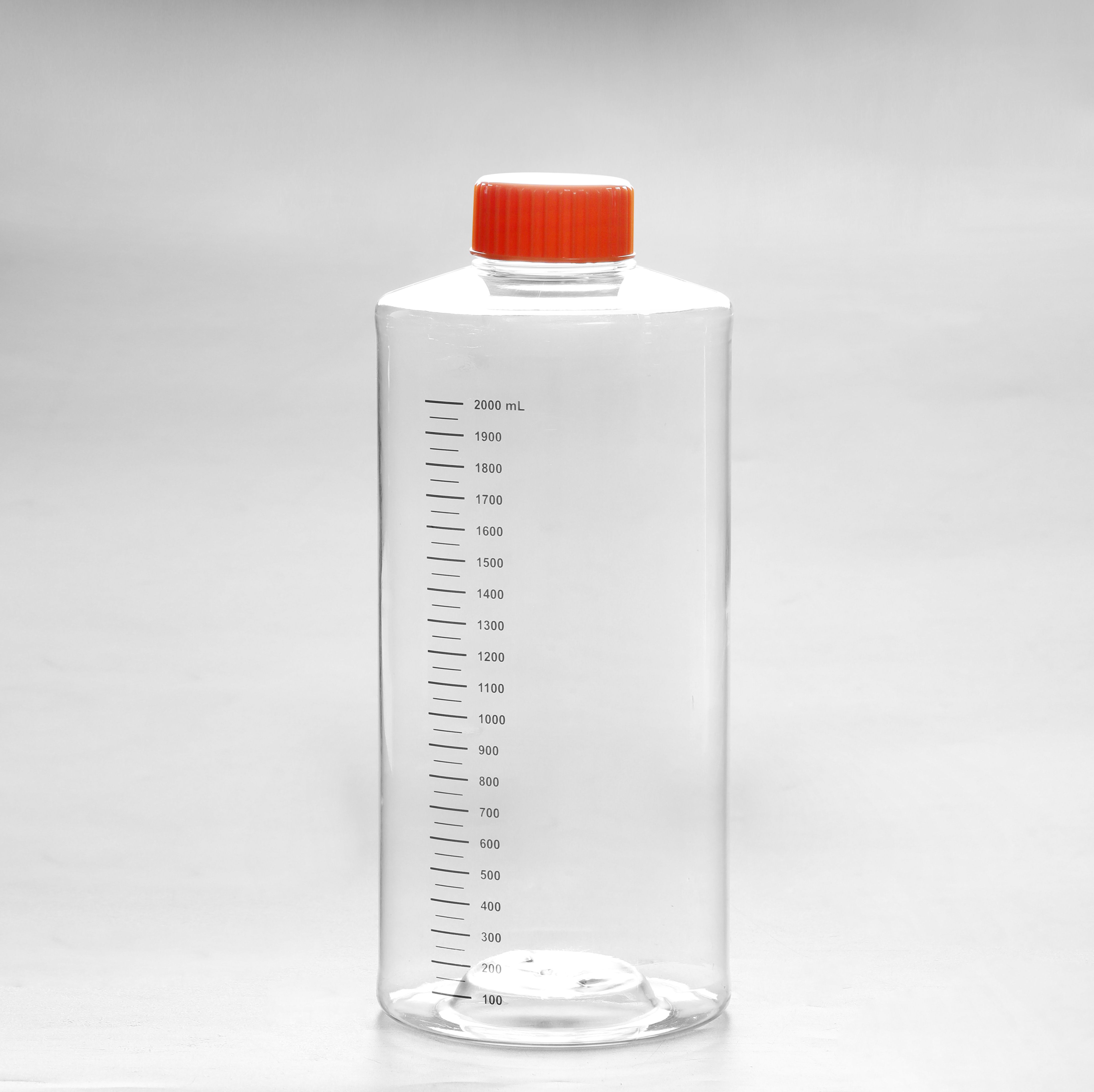  源头厂家PS细胞培养标准转瓶2L密封盖透气盖伽马灭菌无DNA/RNA不易碎