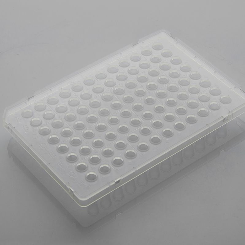 0.1ml PCR板.96孔.半裙邊.適配ABI