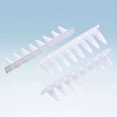 Cellpro赛普常规A款-0.2ml PCR八联排管+光学平盖，白色