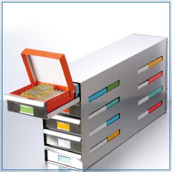 Biologix/巴罗克564 x 141 x 288.5铝合金系列冻存架
滑槽式抽屉型-可定制