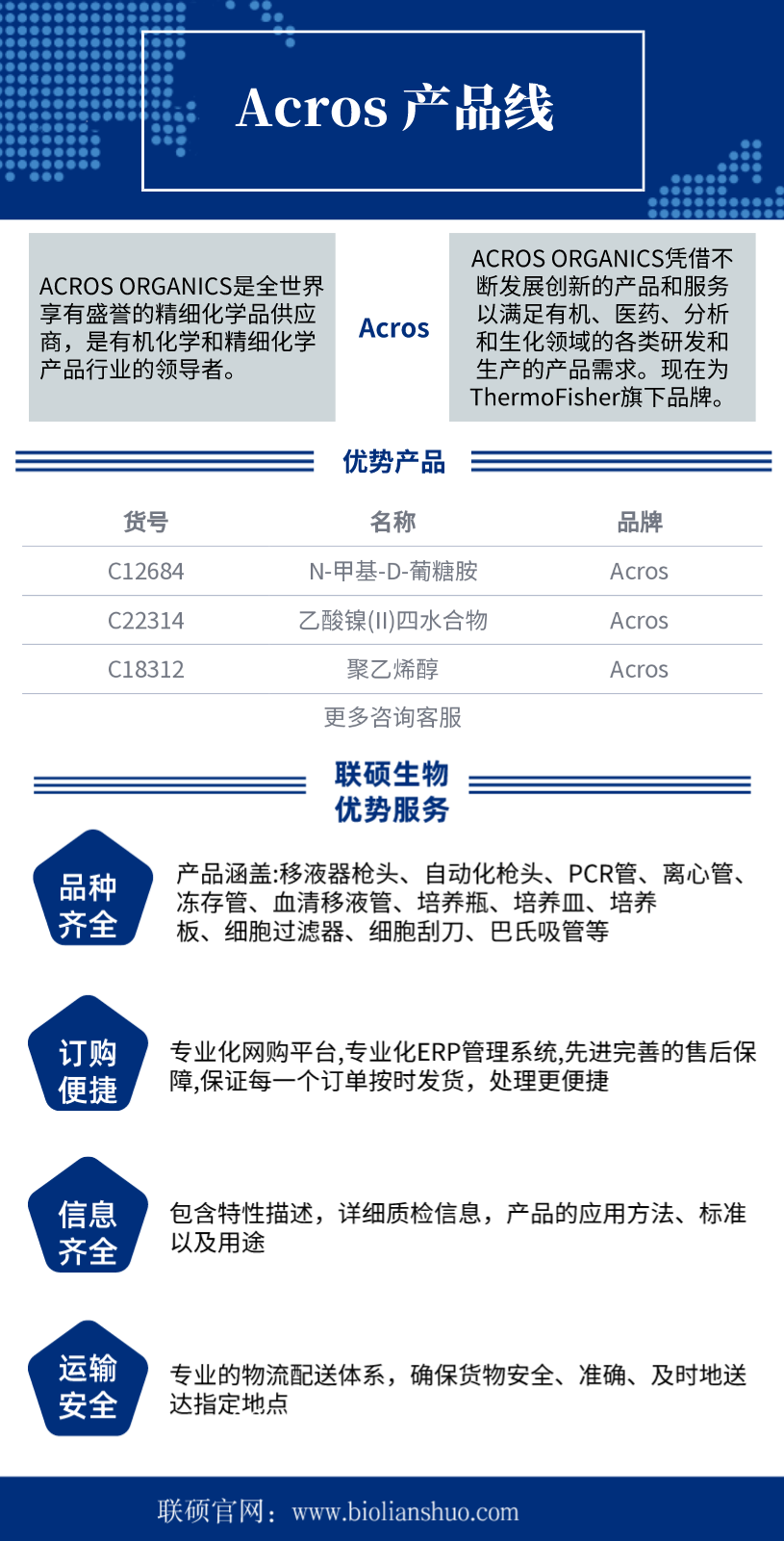 代理：Acros全线产品，部分备有现货，欢迎来电咨询！