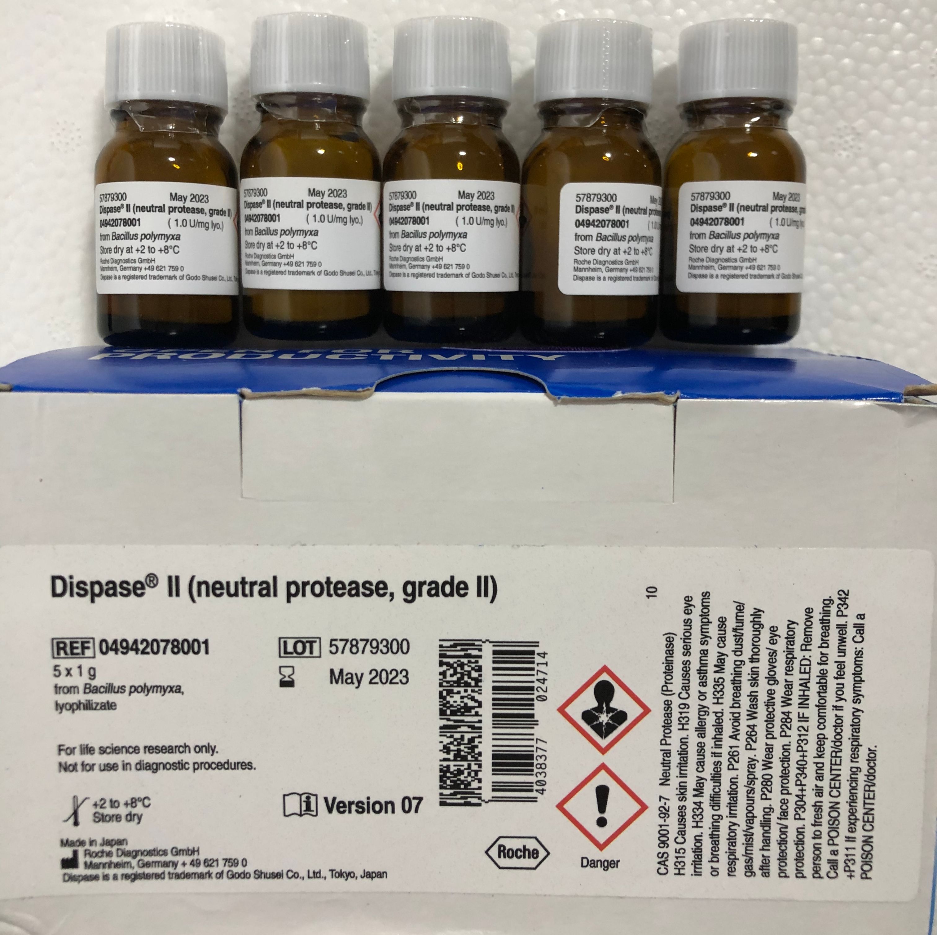 现货Roche货号4942078001分散酶II上海睿安生物19121878899供应