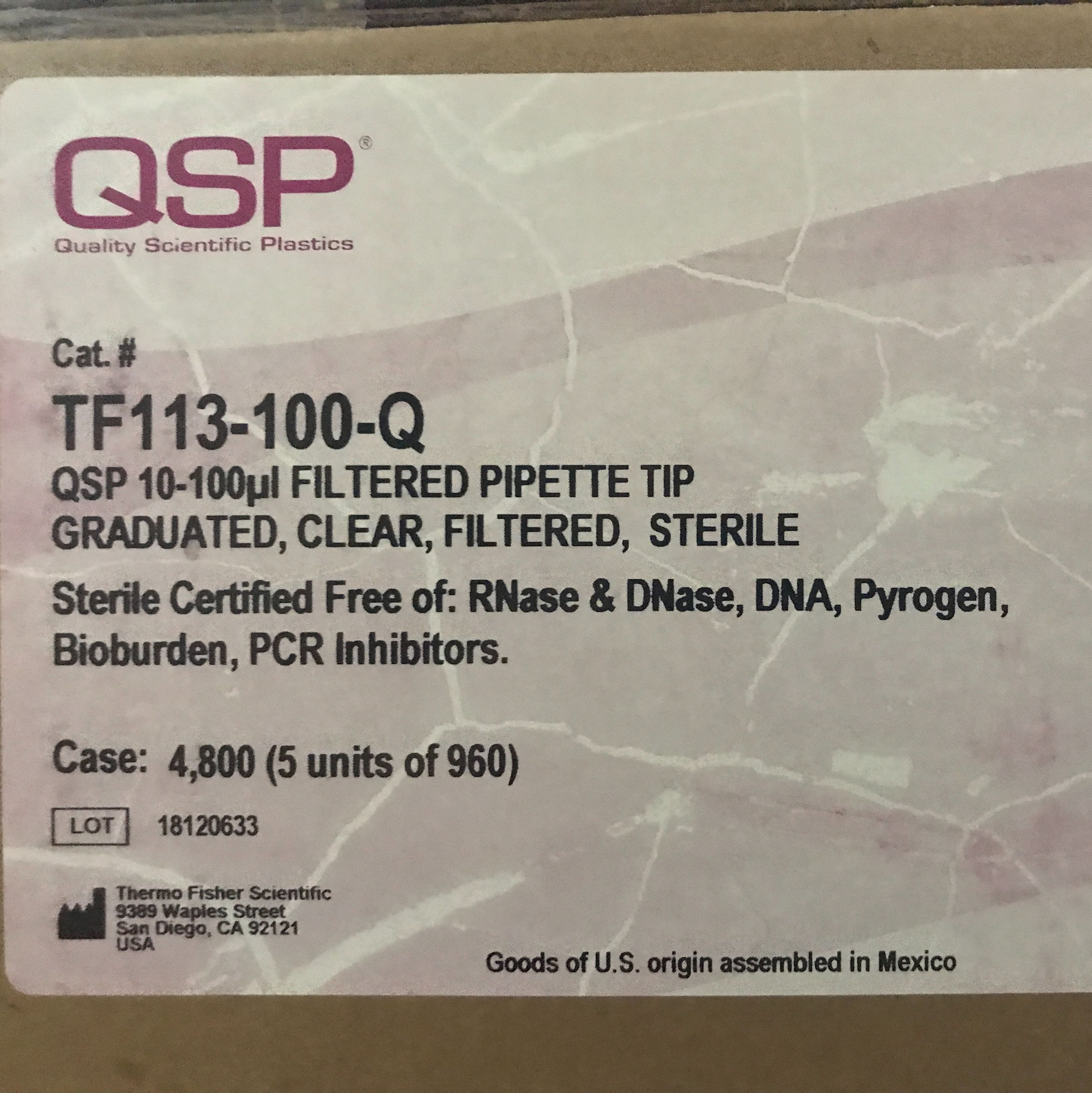 爆款QSP货号TF113-100-Q畅销供应13611631389上海睿安生物