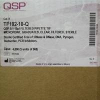 QSP货号TF102-10-Q现货0.1-10µl带滤芯加长吸头(带刻度)无色透明(无菌)19121878899上海睿安生物