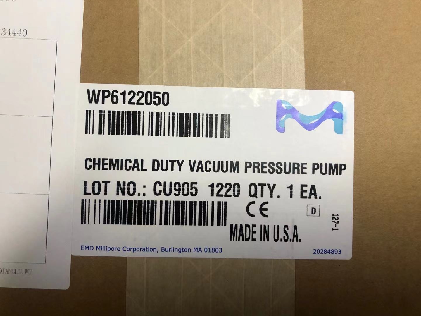 Millipore_WP6122050耐化学腐蚀真空泵136