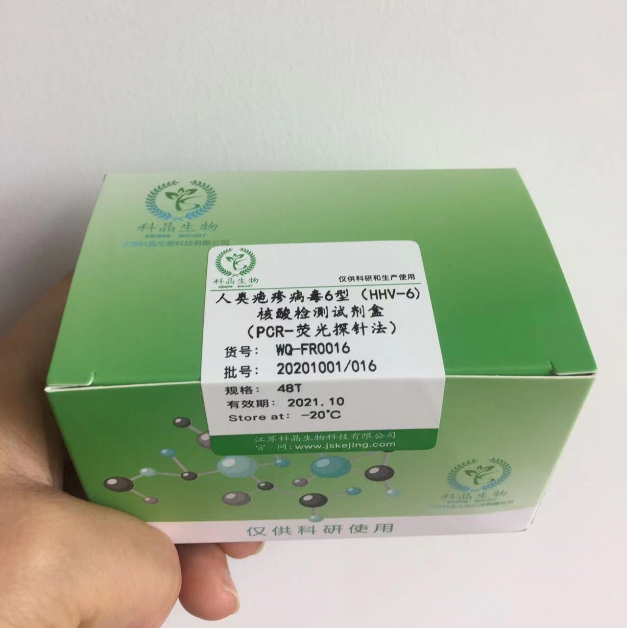 人类疱疹病毒6型核酸检测试剂盒（PCR-荧光探针法）