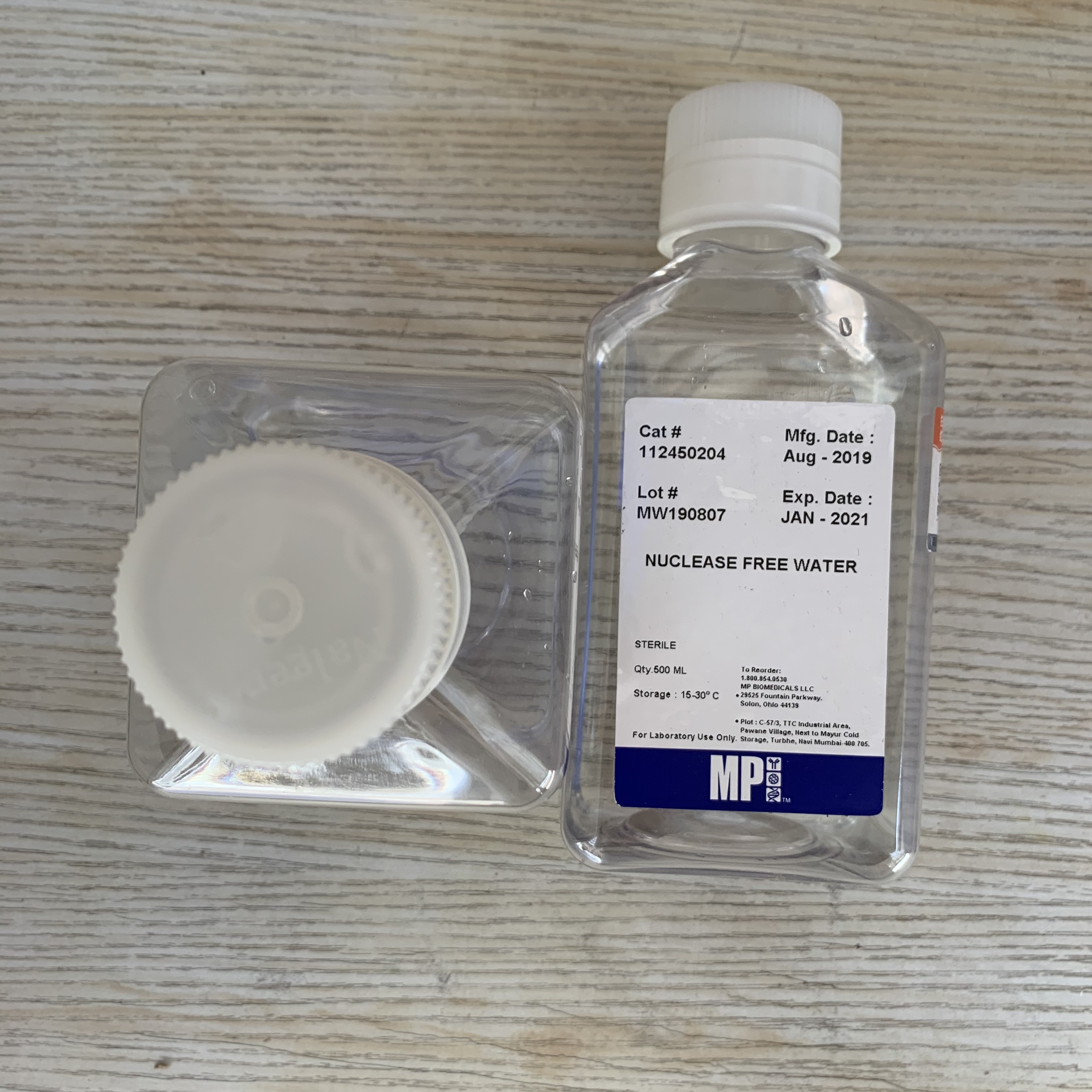 无核酶水，500 mL