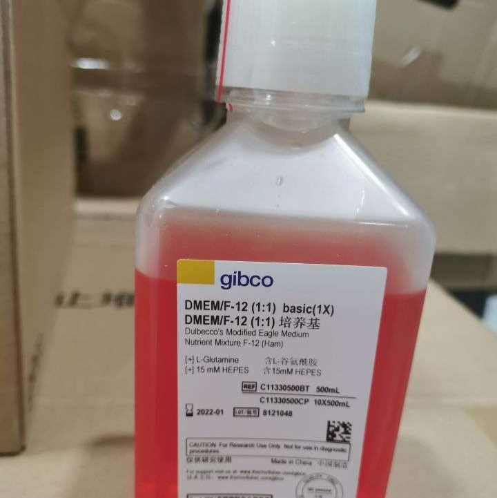 Gibco国产培养基DMEM /F12，全成分 货号：C11330500BT