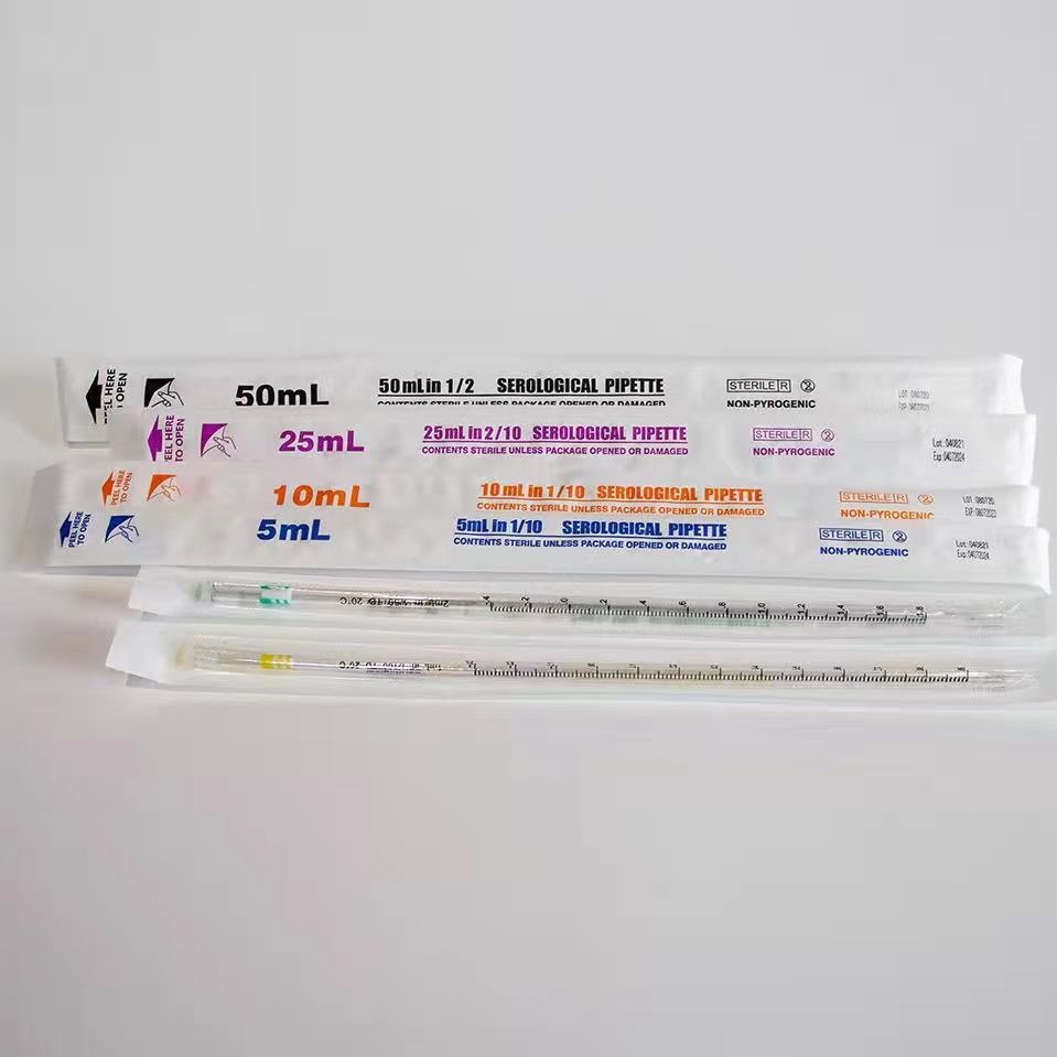 移液管10ml，一次成型，带色标，独立包装