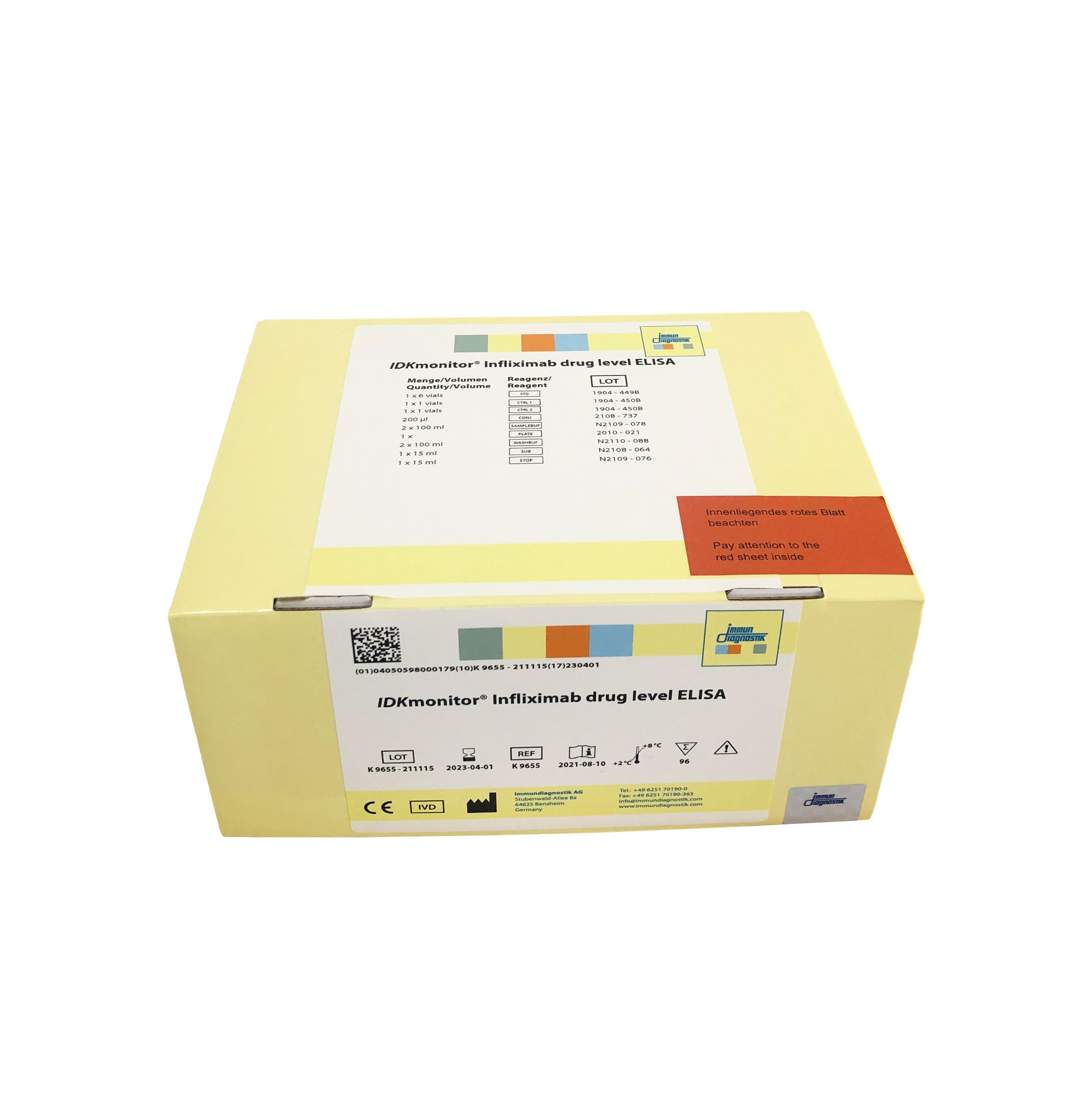 阿狄科®英夫利昔单抗药物浓度检测试剂盒(酶联免疫法)