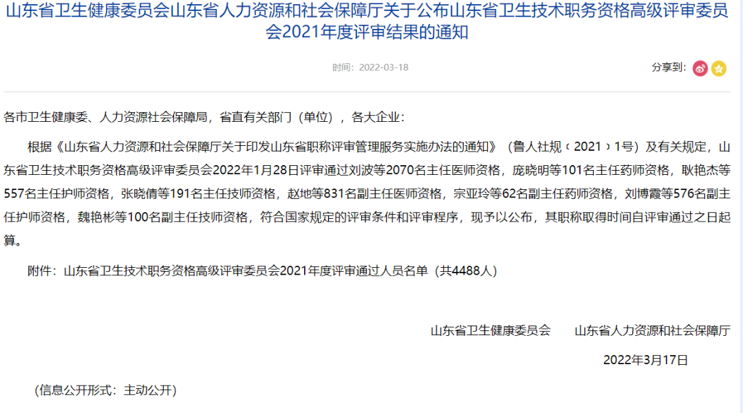 潍坊眼科医院：正高职称，祝贺他们！