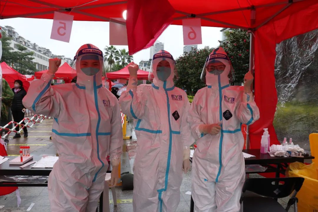 医技护齐上阵，福州爱尔青年突击队助力全民核酸检测提速、再提速