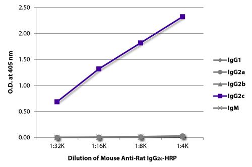Mouse Anti-Rat IgG2c antibody [2C8F1] (HRP)