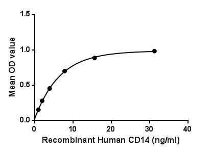 Human CD14 protein, His tag (active)