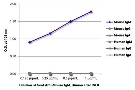 Goat anti-Mouse IgM (mu chain) antibody, pre-adsorbed