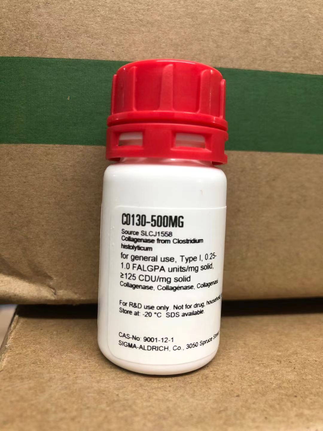 现货Sigma货号C0130-0.1g胶原酶I(Type I