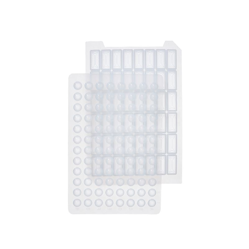 BKMAM深孔板硅胶盖耐高温无酶无热原24/48/96孔原实验室科研圆形细胞培养储存板存样取样板PCR板方孔