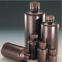 琥珀色窄口瓶，琥珀色高密度聚乙烯；琥珀色聚丙烯螺旋盖，1000ml容量