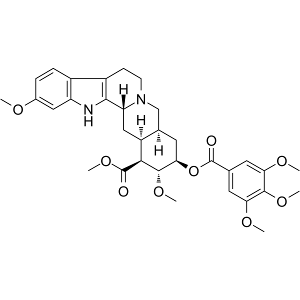Reserpine (Serpalan)是一种吲哚生物碱，能