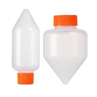 比克曼生物塑料离心瓶加厚耐高温化学试剂瓶塑料透明PP离心瓶 锥形底螺口灭菌可反复使用250ml 500ml