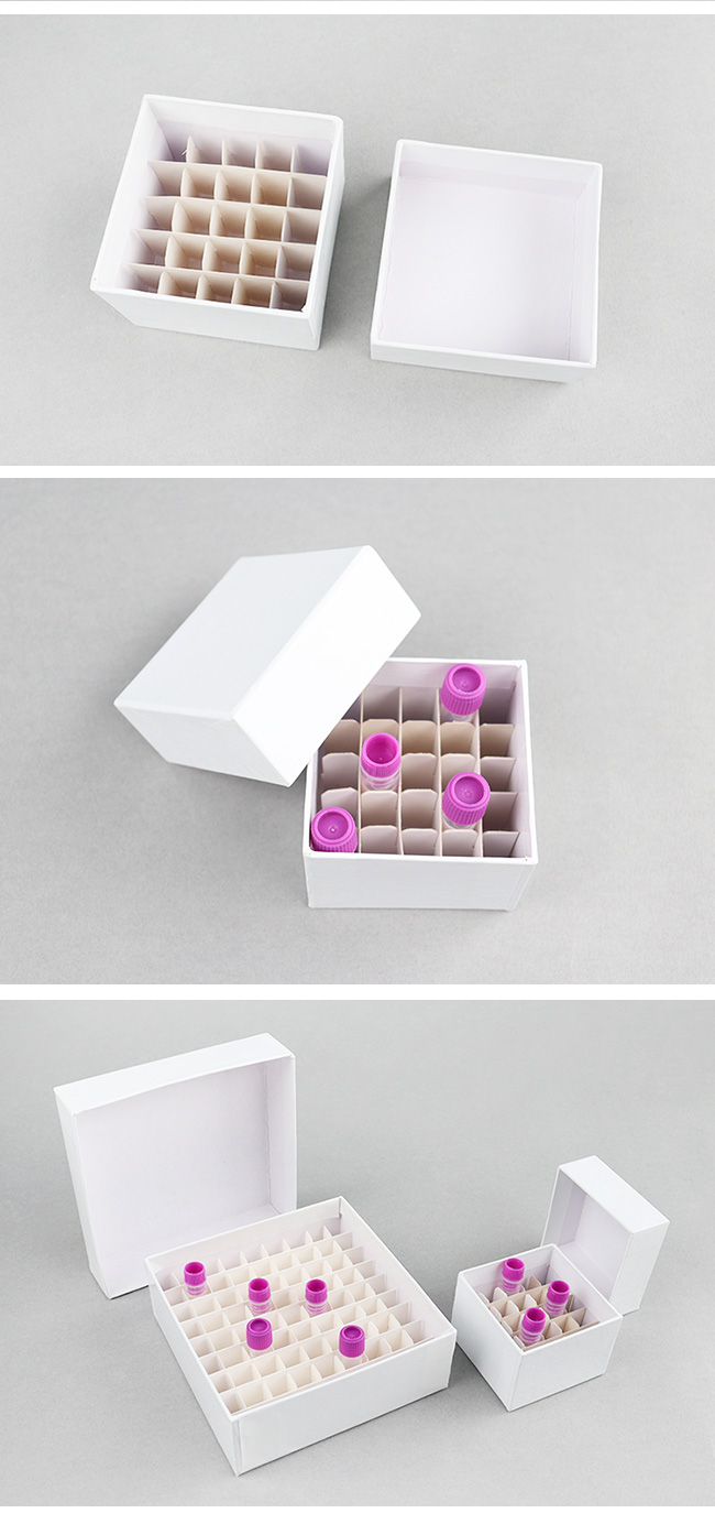 81格纸质冻存盒GD05-0909，适用于5ml冻存管