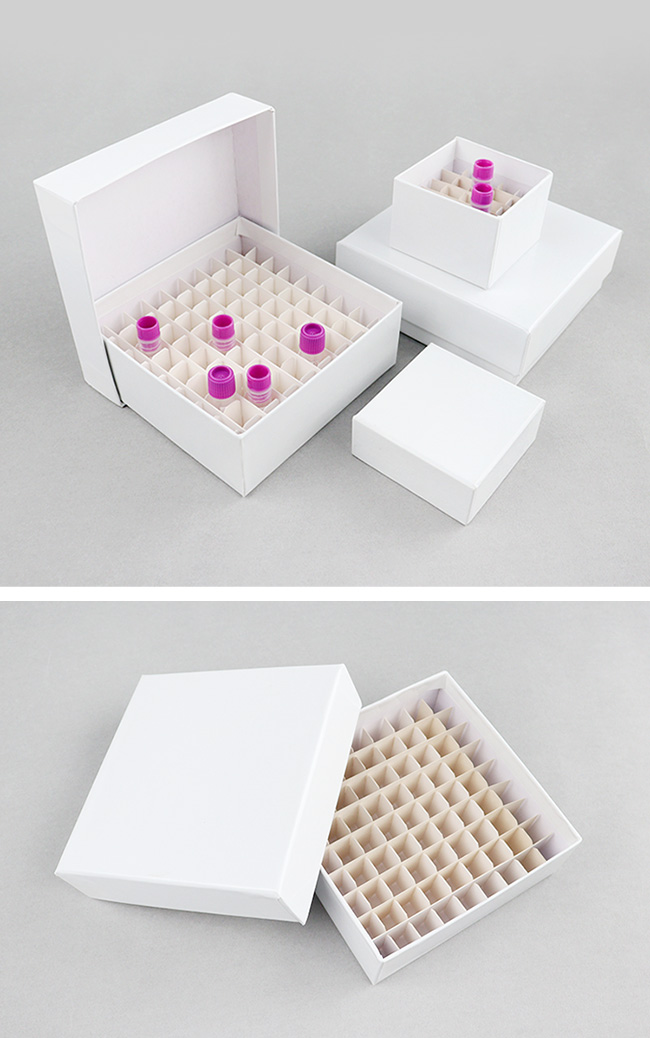 81格纸质冻存盒GD05-0909，适用于5ml冻存管