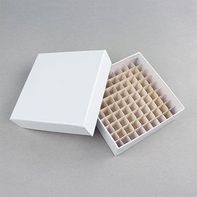 81格纸质冻存盒GD05-0909，适用于5ml冻存管