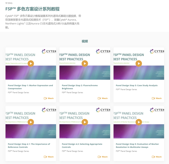Cytek® SpectroLearn™️学习门户闪亮登场，开启您的光谱流式进阶之旅