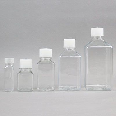 250ml 方形培养基瓶，PETG，灭菌，GH02-0250