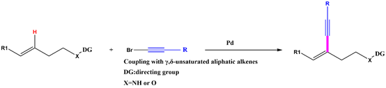钯催化烯烃的 C-H 活化炔基化制备共轭 1,3-烯炔