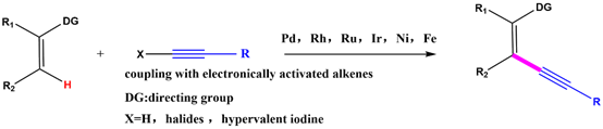 钯催化烯烃的 C-H 活化炔基化制备共轭 1,3-烯炔