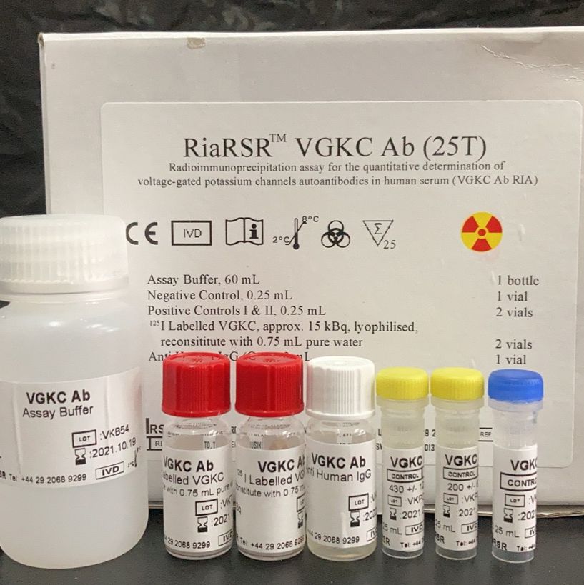 VGKC Ab RIA kit 電壓門控鉀通道抗體放免檢測試劑盒