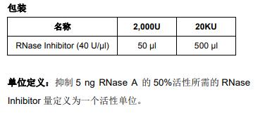 Rnase抑制剂——Rnase inhibitor