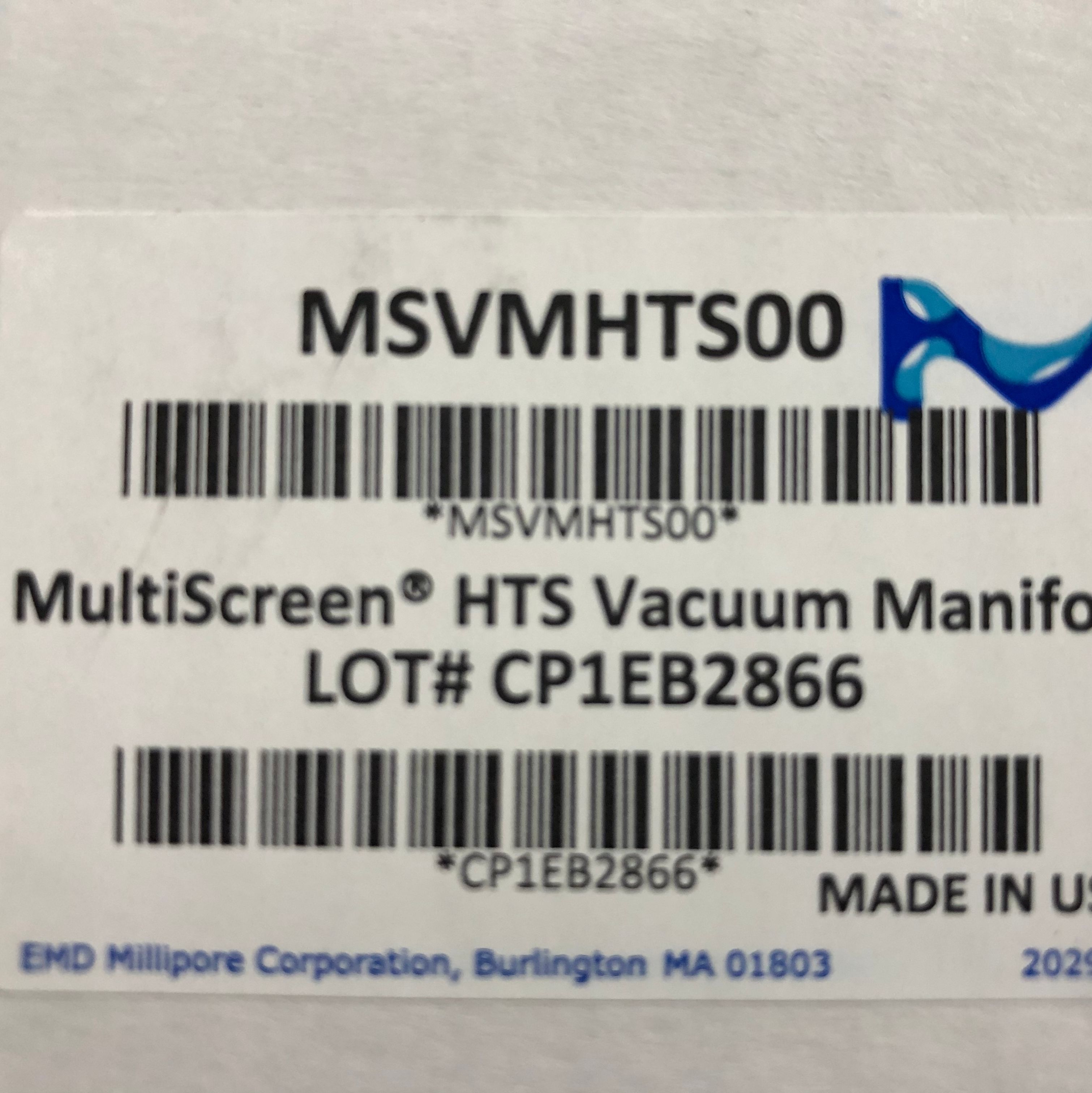 Millipore MSVMHTS00 MultiScreenHTS真空歧管13611631389睿安