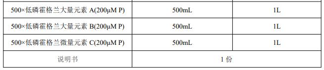 500×定制低磷改良型霍格兰营养液(3种母液,工作液250L