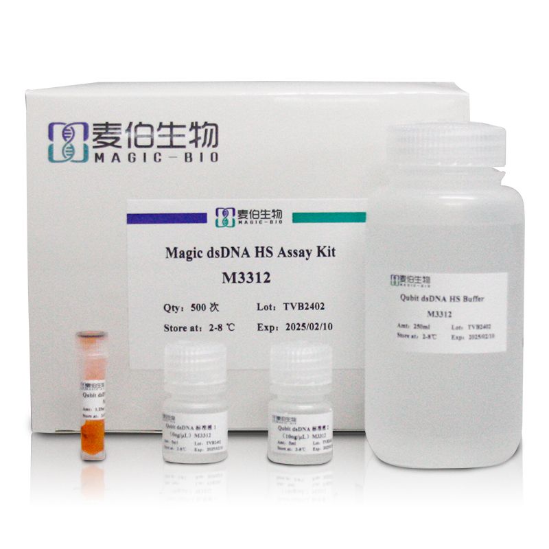 麦伯 Magic dsDNA HS Assay Kit M3312 /M3311 双链DNA高敏检测试剂盒 替换Q32854