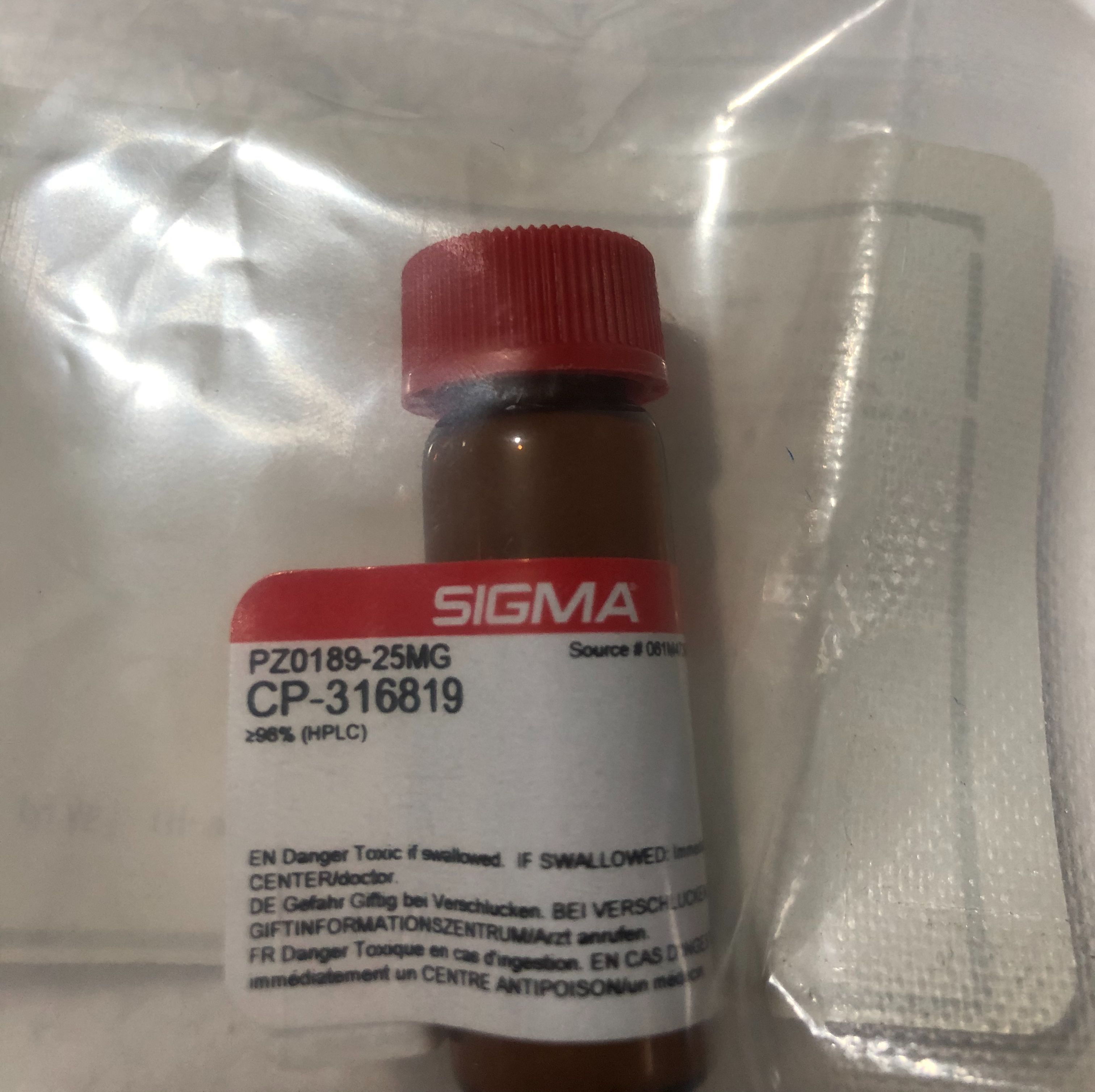 Sigma PZ0189糖原磷酸化酶抑制剂CP-316819上海睿安13611631389